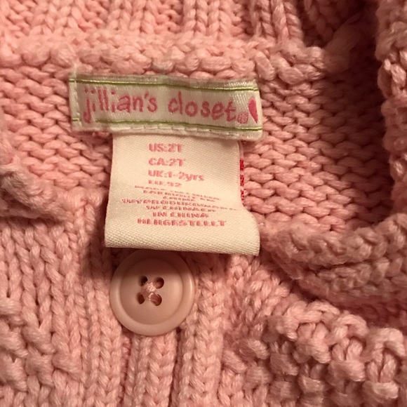 Gently Worn!! Girls Size 2T Pink Sweater Vest - Picture 4 of 5